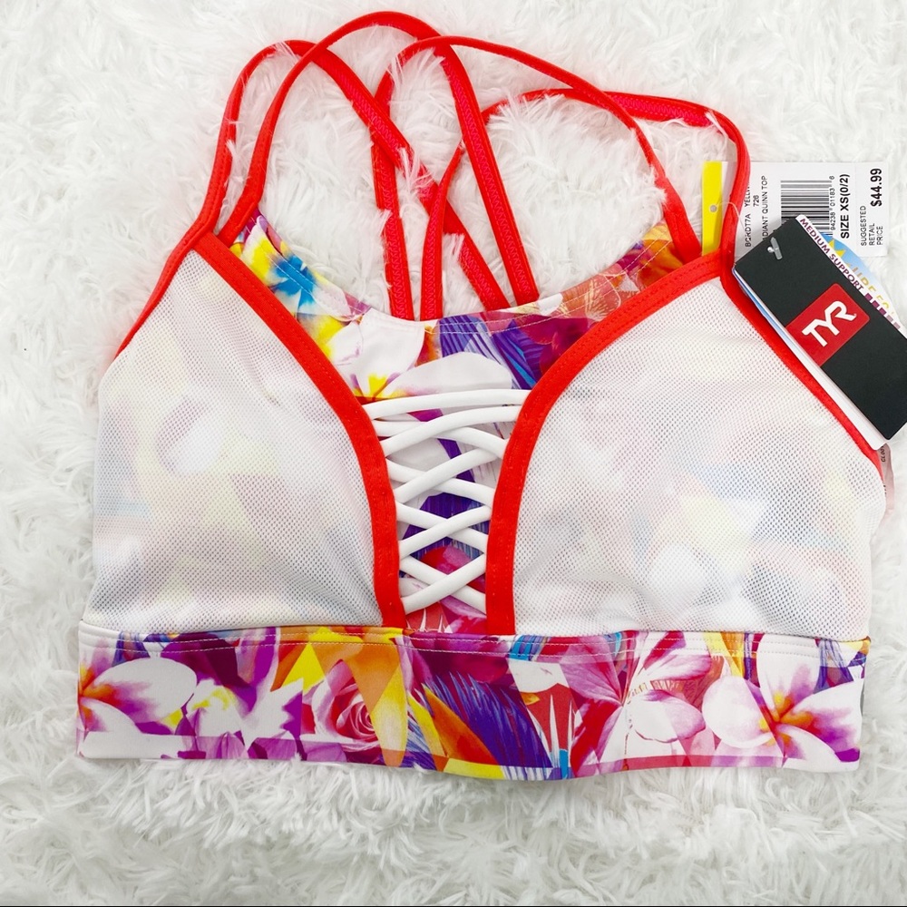 TYR Floral Bikini Swimsuit Top XS
